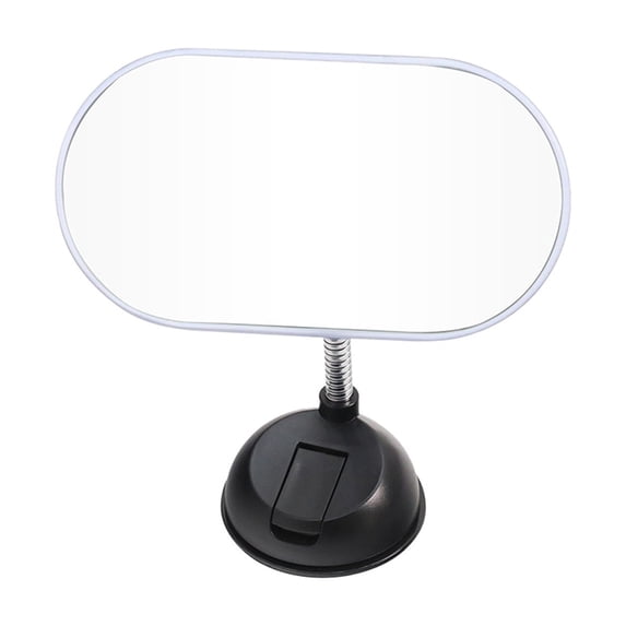 MERILER 360-Degree Rotating Baby Rearview Mirror - HD Glass Lens, Safe & Reliable, Multifunctional Makeup Mirror, Easy Install Suction Cup Car Mirror