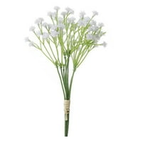 MERILER 4PCS Realistic Artificial Baby's Breath Flowers - Plastic Gypsophila Bouquet for Wedding and Home Decor, 7.48 Inches Long (Set of 4)