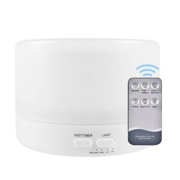 MERILER 500ml Premium Essential Oil Diffuser with Remote Control, 5-in-1 Aromatherapy Fragrant Oil Humidifier Vaporizer, Quiet Operation, Timer and Auto-Off Functions