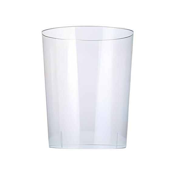 MERILER Acrylic Transparent Trash Can - Living Room Household Wastebasket, Multi-functional Ice Bucket, Sturdy Wide Mouth Garbage Bin for Kitchen, Office, Bedroom, Bathroom (1pc)