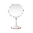 thumbnail image 1 of MERILER Adjustable 3x Magnification Double-Sided Makeup Mirror - 360 Rotation Folding Portable Desk Vanity Mirror with Stand for Cosmetic Use, Shower, Shaving - Elegant & Clear Without Distortion, 1 of 7