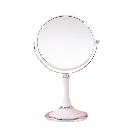 MERILER Adjustable 3x Magnification Double-Sided Makeup Mirror - 360 Rotation Folding Portable Desk Vanity Mirror with Stand for Cosmetic Use, Shower, Shaving - Elegant & Clear Without Distortion
