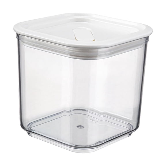 MERILER Airtight Plastic Food Storage Container: Clear and Shatterproof for Kitchen Pantry Organization (1 Piece)