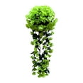 thumbnail image 1 of MERILER Artificial Rose Flowers Hanging Basket, Faux Silk Floral Bouquets in Rattan Planter for Home Wall Decor, Realistic Simulation Plants for Landscaping, 1 of 5