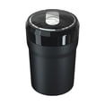 thumbnail image 1 of MERILER Automotive Ashtray with LED Light - One-Click Open, Flame Retardant & Heat Resistant, Ceramic Liner, Easy to Clean, Stainless Steel, Long Service Life, Modern Design, 1 of 6