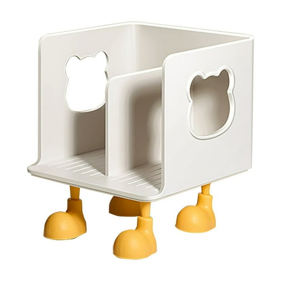 MERILER Bear-Shaped Book Stand with Enhanced Storage and Convenient Design - Premium Material and Safe Rounded Corners for Stable and Cute Book Organization