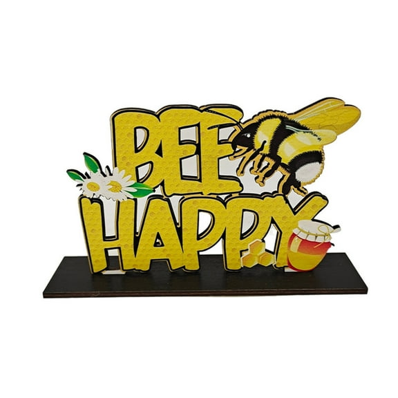 MERILER Bee Day Decoration Centerpiece Table Decorations, Natural Bee Theme Party Tiering Tray Decor Home Shelf Decor for Parties, Festivals, and Weddings