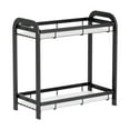 thumbnail image 1 of MERILER Black Bathroom Storage Shelves: 2-Tier Tray for Perfume, Makeup, and Lotion Organization, 1 of 6