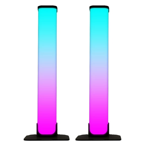 MERILER Bluetooth RGB Multicolor Computer Game Lights with Music Reactive and Timer Function for Enhancing Gaming and Workspace Ambiance