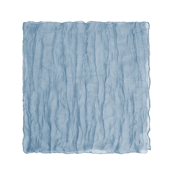 MERILER Boho Style Crinkle Cloth Napkins: Orange Polyester Pleated Napkins for Weddings and Parties - Elegant Table Decoration (Set of 1)