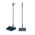 thumbnail image 1 of MERILER Brooms Indoor - 180° Rotatable Standing Storage Buckle Type Brooms and Dustpan Set with Scraping Teeth and Scraper Cleaning Suitable for Home (1x Brooms and Dusts Pans Set), 1 of 7