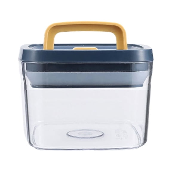 MERILER Buckle Sealed Food Grade Transparent Plastic Cans for Grains and Snacks - Airtight Kitchen Storage Set with Stackable Design