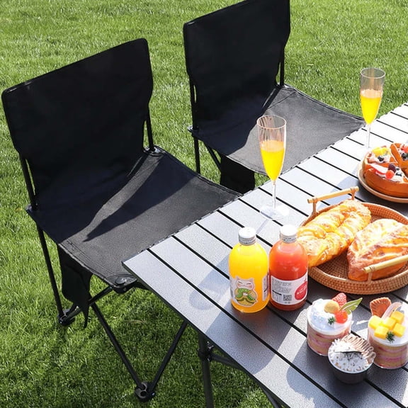 MERILER Camping Chair with Cloth Cushion - Space Saving Folding Chair, Rust Proof for Outdoor Use, Comfortable and Portable Seating Solution