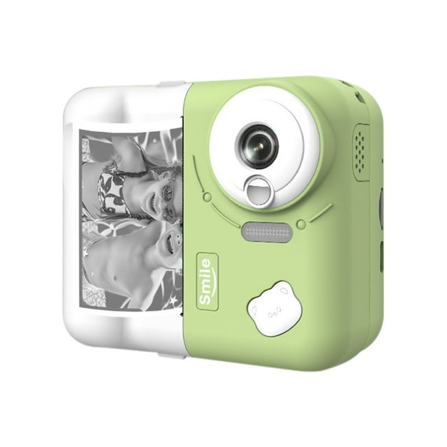 MERILER Children's Digital Camera High Definition with Instant Printing, Bluetooth 5.1, 1080P Video Recording, Portable Student Polaroids, Cute Design, Multi-Functional Photography Camera for Kids