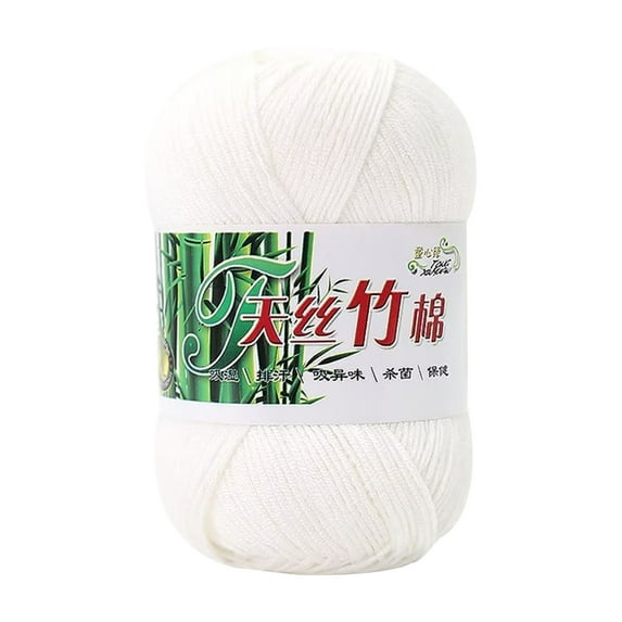 MERILER Colorful Hand Knitting Yarn - 50g Milk Soft Baby Cotton Wool for Crochet Knitting - Multi-Color Skeins for DIY Crafts - Great for Plush Balls, Bags, Sweaters, Shoes, Hats, Dolls, Scarves