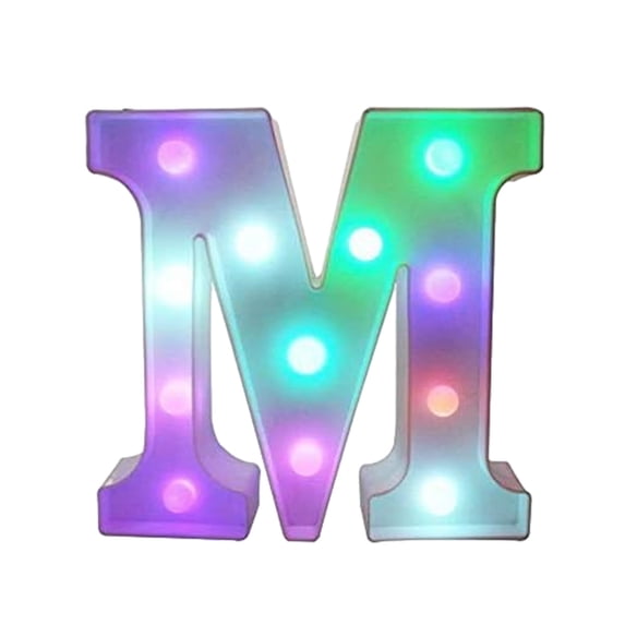 MERILER Colorful LED Marquee Letter Lights with Remote - Multicolor Party Decorations for Home and Special Occasions