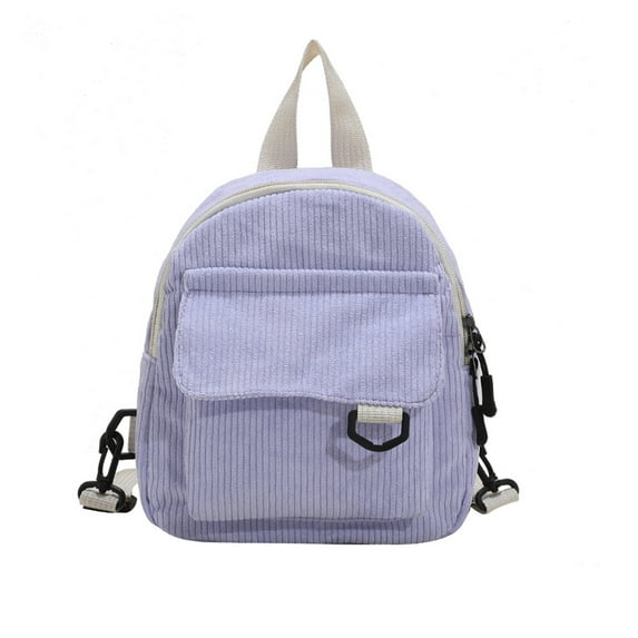 MERILER Cute Mini Backpack with Corduroy Texture and Adjustable Strap for OL Commuting and Student Use