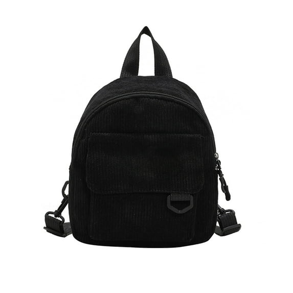 MERILER Cute Mini Backpack with Corduroy Texture and Adjustable Strap for OL Commuting and Student Use