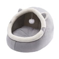 thumbnail image 1 of MERILER Cute Semi-Enclosed Puss & Dog Bed - Warm, Windproof, Easy to Clean, All-Season Comfort with High Resilience & Soundproof Design, 1 of 6