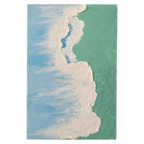 MERILER DIY Oil Painting Kit for Adults and Beginners - Colorful Beach Art Set with Acrylic Paint, Easy-to-Follow Line Drawing, and Quality Materials for Home Wall Decor