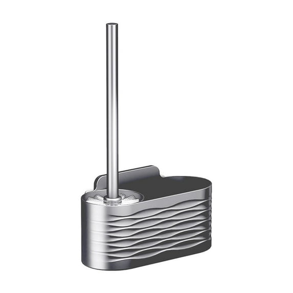 MERILER Stainless Steel Toilet Brush - Elegant and Durable Design, Ideal for Efficient Bathroom Cleaning