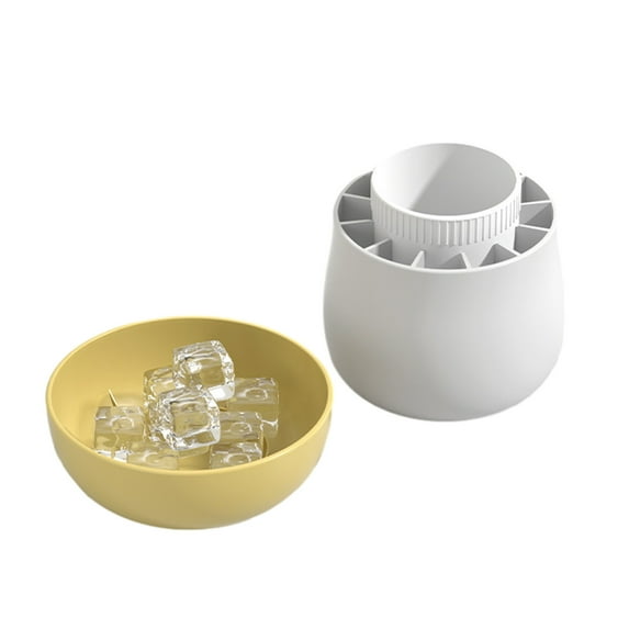 MERILER Easy-Release Silica Gel Ice Tray with Lid - Press Type Ice Maker for Whiskey, Water, and More