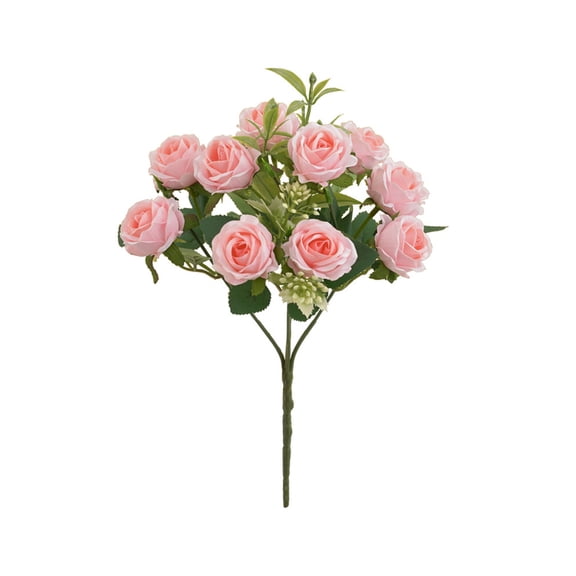 MERILER Eco-Friendly Artificial Rose Single Branch for Home and Wedding Decoration