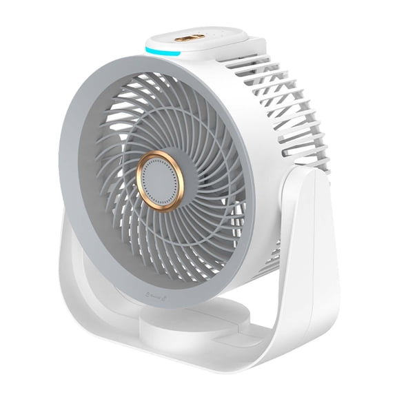 MERILER Efficient and Quiet: 4-Speed Home Bedroom Table Fan with 20ft Strong Airflow, Adjustable Tilt, and Aromatherapy Diffuser Functionality