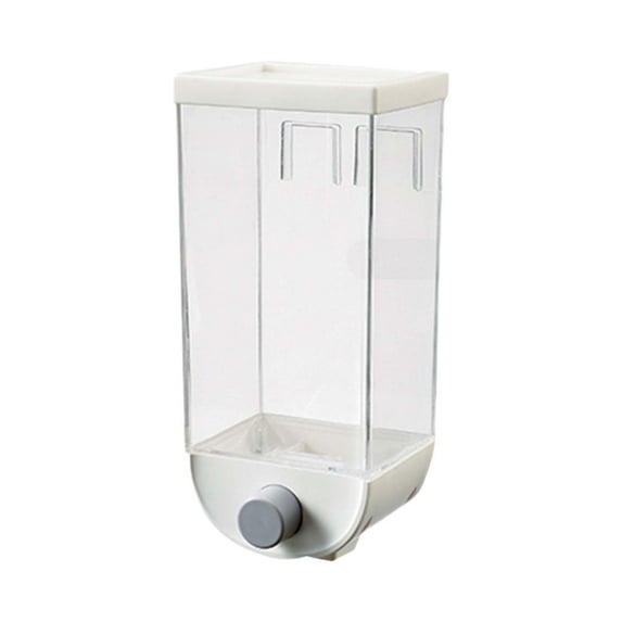 MERILER Food Storage Airtight Clear Container - Wall-Mounted Cereal Dispenser for Dry Food (1 Pack)