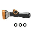 thumbnail image 1 of MERILER Garden Hose Nozzle Sprayer with 8 Patterns - Thumb Control, High Pressure for Watering Plants, Car Wash, Cleaning, and Pet Showering, 1 of 8