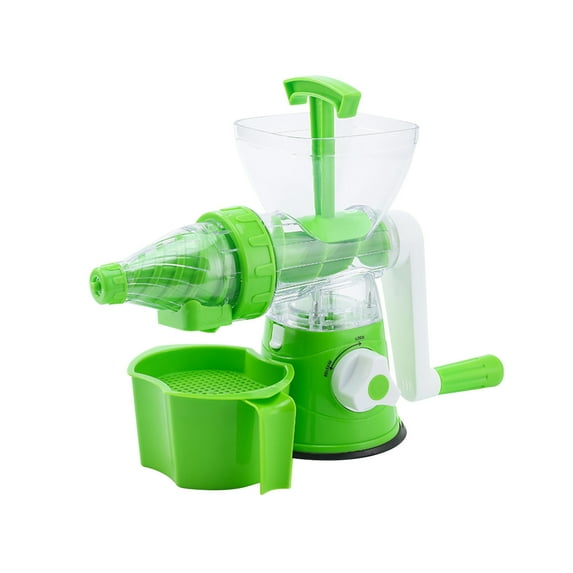 MERILER Hand Operated Juicer, Small Household Juice Squeezing Machine for Making Ice Cream and Multi-function Fruit & Vegetable Cold Press Juicing (1 Pack)