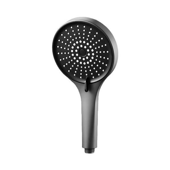 MERILER High Pressure Shower Head with 5 Modes - Adjustable Showerheads for Saving Water, Power, Rain, SPA, Soft Modes - Black/Silver Bathroom Accessory
