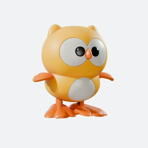 MERILER Jumping Owl Wind Up Toy - Children's Running and Moving Toy for Hand-Eye Coordination, Easy Operation with Safe Plastic Material, Perfect for Parent-Child Interaction