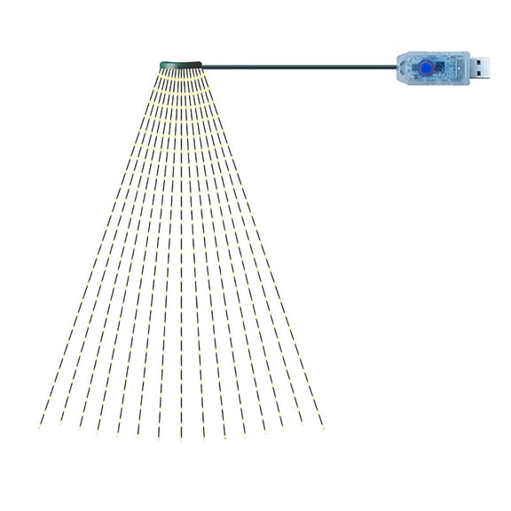 MERILER LED Christmas Tree Light String - Colorful and Energy-Efficient Decoration for Indoor and Outdoor Festive Displays, Includes Remote Control