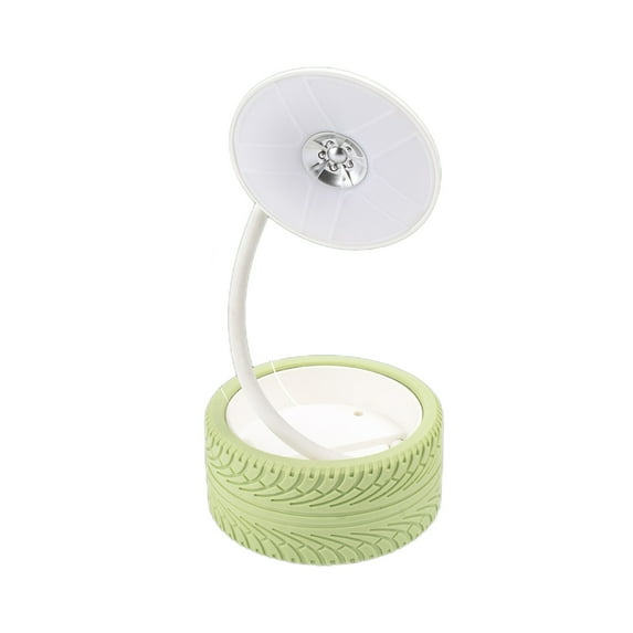 MERILER LED Desk Lamp - Foldable Rechargeable Reading Light, 3 Color Modes, Stepless Dimming, Eye Protection (1x Lamp, 1x USB Cable)