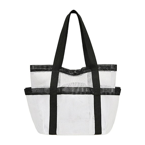 MERILER Large Beach Bag Pool Bags, Mesh Beach Tote for Toys, Towel, flip flops