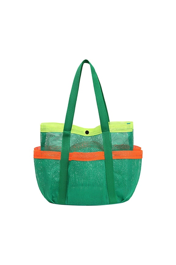Large Beach Bag Pool Bags, Mesh Beach Tote for Toys, Towel, flip flops