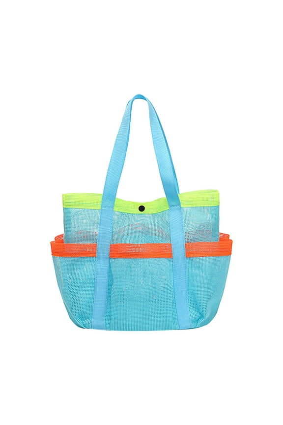 Large Beach Bag Pool Bags, Mesh Beach Tote for Toys, Towel, flip flops