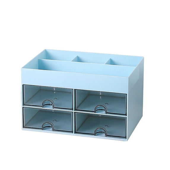 MERILER Large Capacity Makeup Organizer for Vanity, Desk, and Bathroom with Drawers for Cosmetics and Jewelry, Ideal Gift for Women