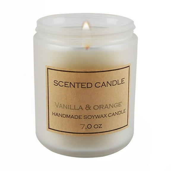 MERILER Luxury Scented Candle for Home - Strong Fragranced Aromatherapy Candle in Soy Wax, Lavender and Lemon for Men and Women (1 Count)