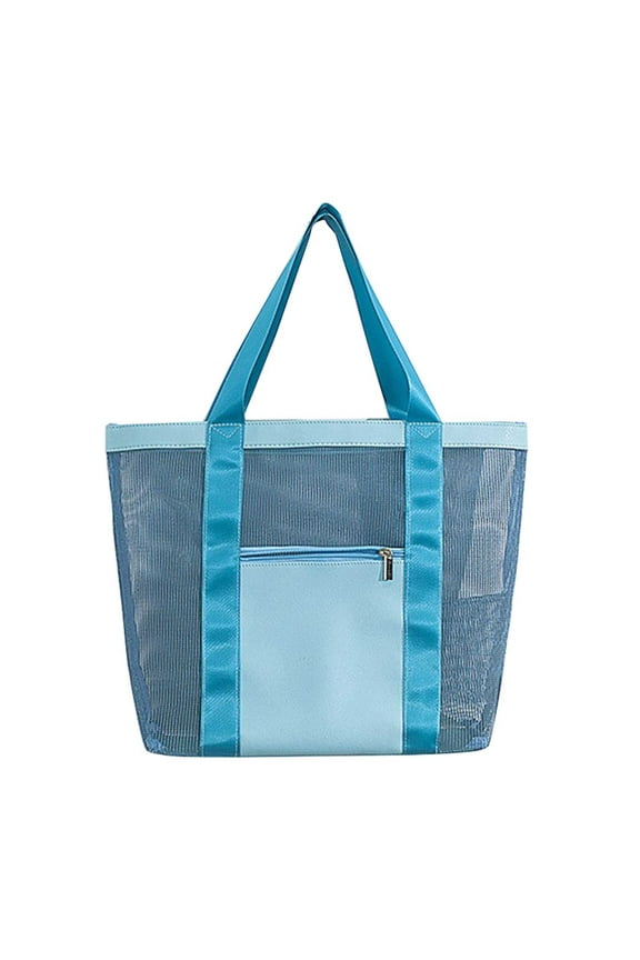 Mesh Beach Bag for Women, Large Tote Bag for Beach Essentials, Pool, Shopping, and Travel