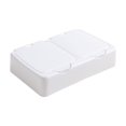 thumbnail image 1 of MERILER Mini Desktop Window Box with Foldable Cover - Plastic Storage Solution for Modern Workspaces, 1 of 6
