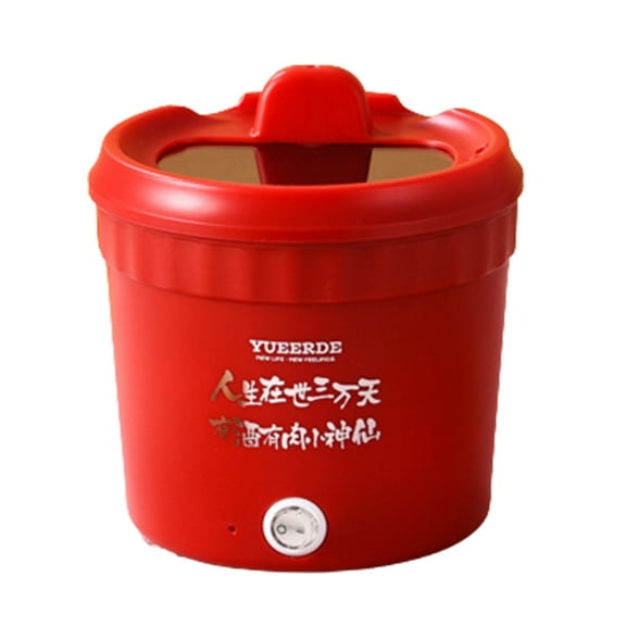 MERILER Mini Rice Cooker and Electric Hot Pot, Portable Mini Ramen Pot for Steaming, Stir-frying, Porridge, and Noodle Soup