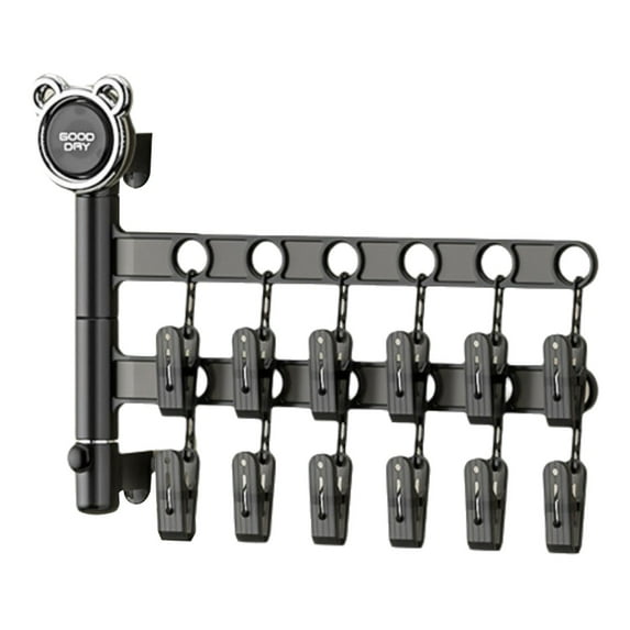 MERILER Multifunctional Folding Drying Rack: Space-Saving Wall-Hanging Solution for Clothes, Socks, and Underwear