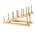 thumbnail image 1 of MERILER Multifunctional Wooden Ladder Rack - Perfect for Plates, Cups, Cutting Boards, and More, 1 of 7