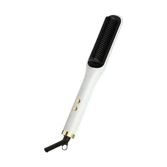 MERILER Natural Curls Hair Curler: Negative Hair Straightener with Fast Heating Crimper Wand for All Hair Types - White Flame Retardant Plastic