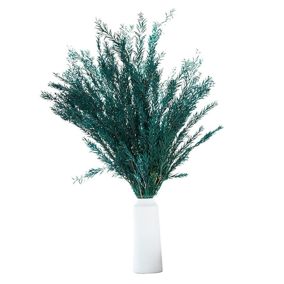 MERILER Natural-Looking Dried Plant Inflorescence Decoration - 10pcs Faux Branches Stems with Lifelike Leaves for Vase Centerpiece.