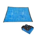 thumbnail image 1 of MERILER Outdoor Sun Shade Canopy - High Density Polyester Rectangle Shade for Patio, Garden, Swimming Pool, BBQ Area (Blue), 1 of 7