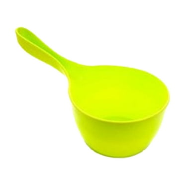 MERILER Plastic Water Scoop with Comfortable Handle - Versatile for Kitchen, Bathing, and Baby Care - Durable and Non-Slip Design - Ideal for Washing Dishes, Vegetables, and Daily Tasks (Blue)