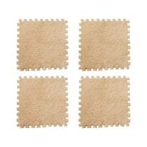 MERILER Plush Splicing Carpet for Bedroom - Thickened Foam Pad for Bedside - Soft Crawling Mats for Home Use - Ideal Floor Mat for Comfort and Style